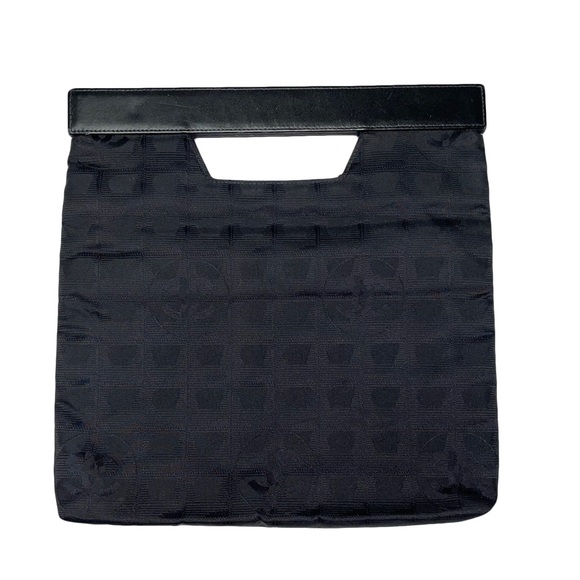 Authentic Chanel top handle clutch nylon bag - Picture 2 of 7